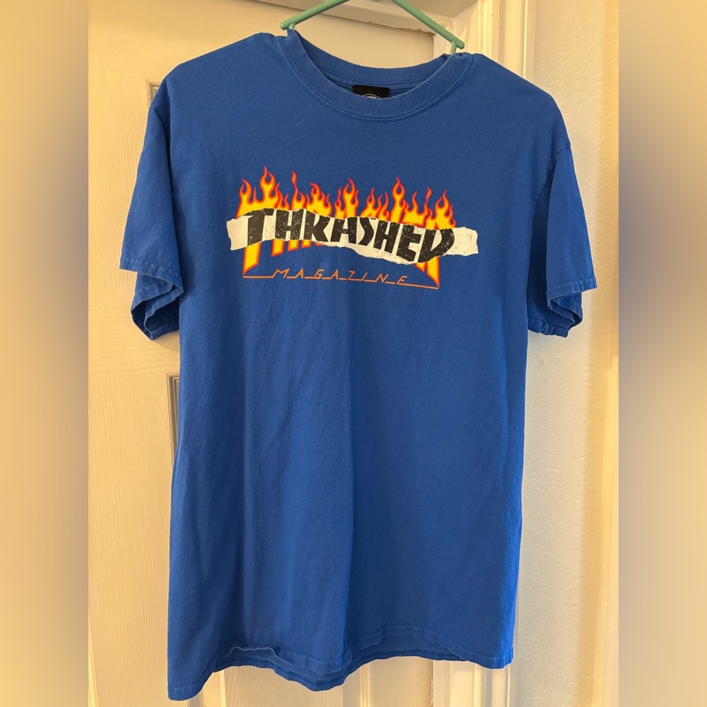 Medium blue thrasher tshirt.